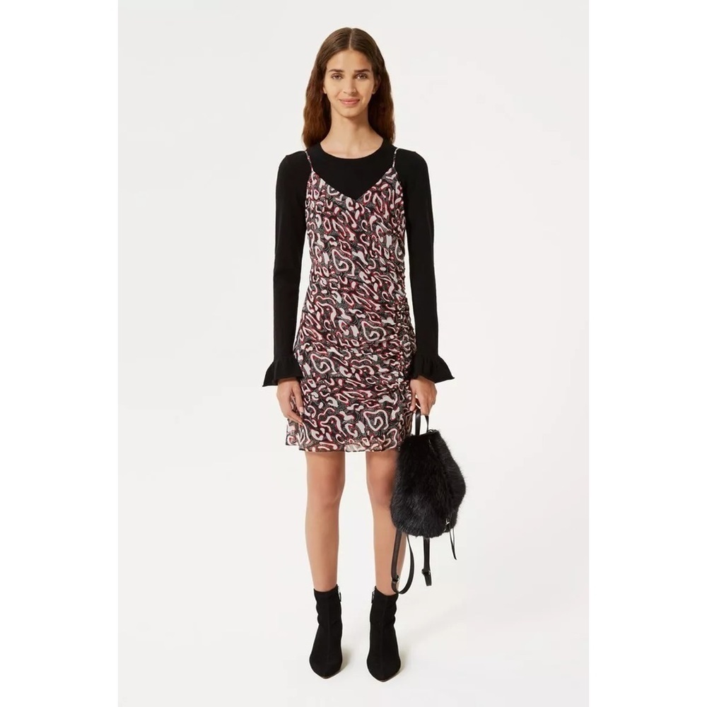 NWT Rebecca Minkoff Kinsley Ruched Surplice Dress